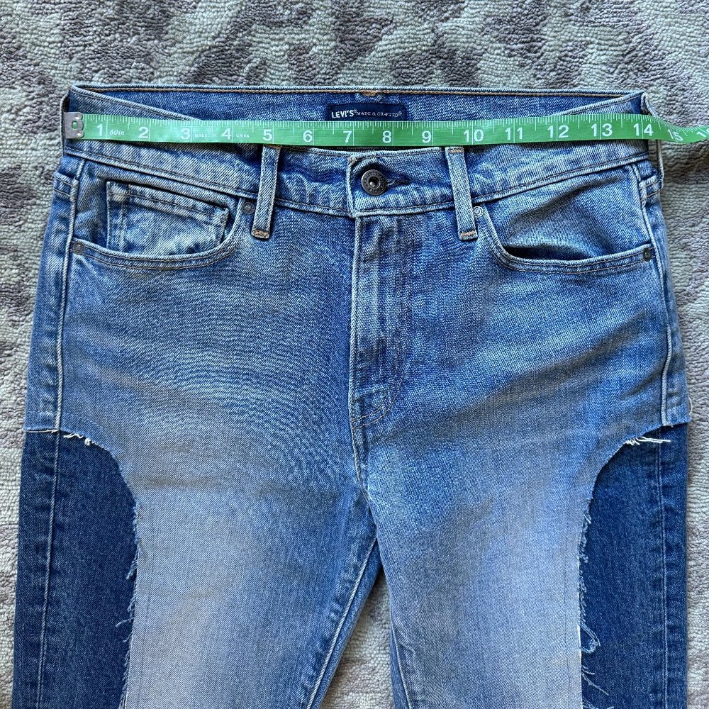 Levi's Made And Crafted Patchwork Two Tone Jeans - image 7